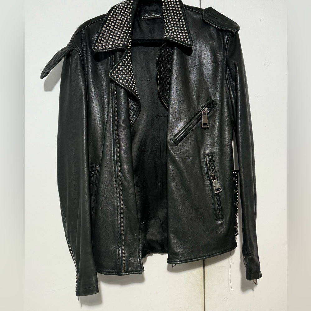 Leather Motorcycle Jacket by Bad Spirit